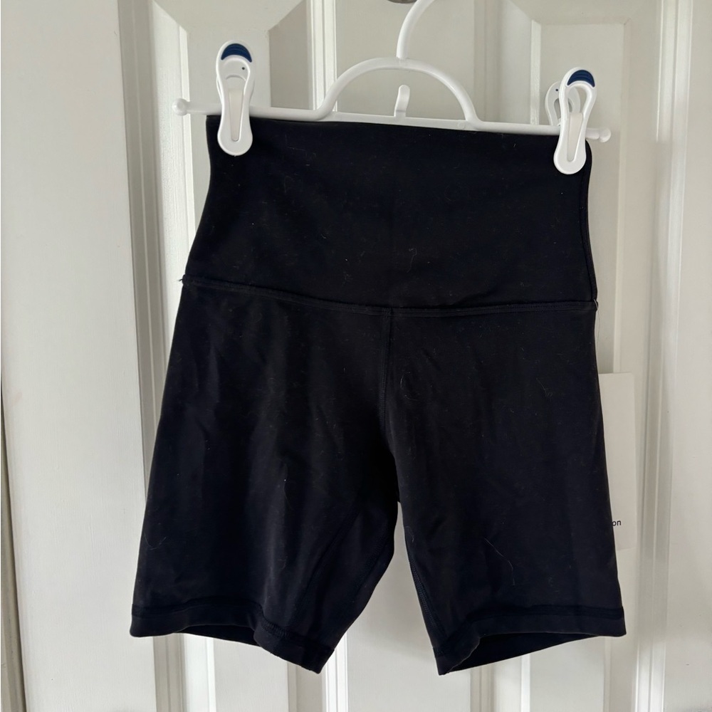 Lululemon Athletica Black Bike Shorts High-Waisted Performance